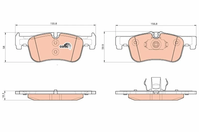 TRW GDB1935 | Fren Balata Ön 11-1S-F20-F21