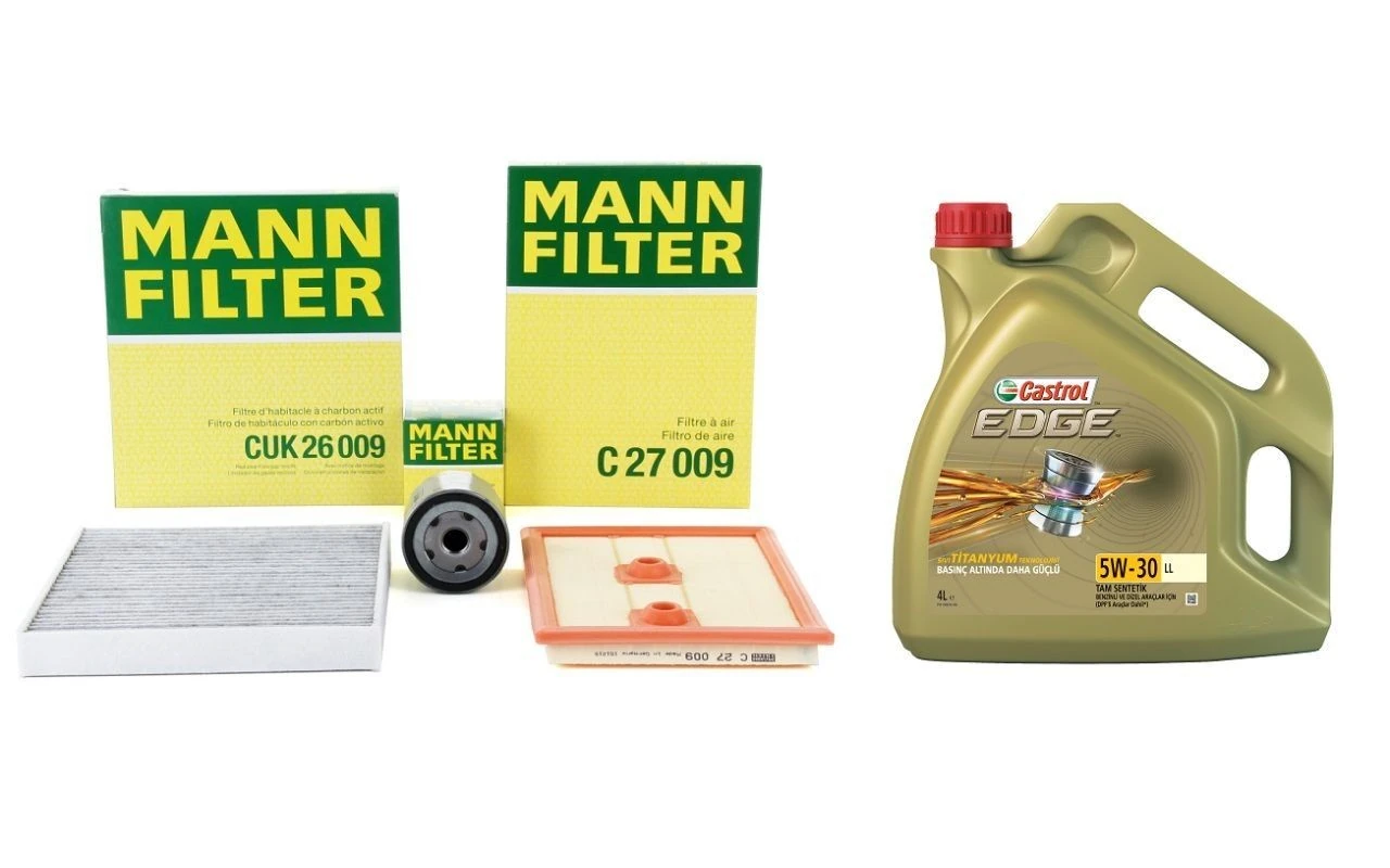 Seat Leon 1.2 TSI Periyodik Bakım Seti Mann Marka Castrol Motor Yağlı