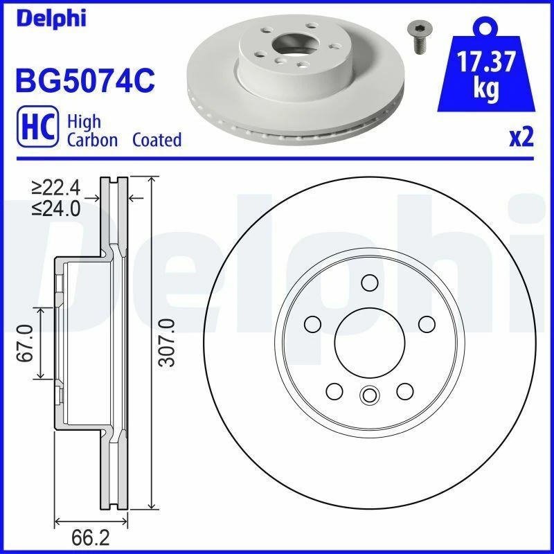 DELPHI BG5074C | Disk On 18-3-Seri (G20-G21) | 1 Adet