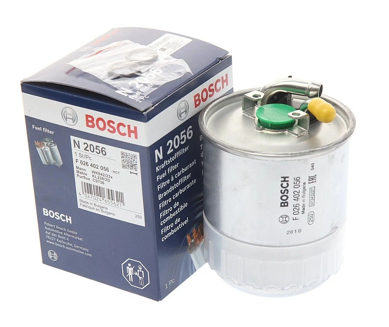 BOSCH F026402056 | Mercedes W211 Kasa E320 CDI Mazot Filtresi