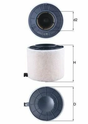 MAHLE LX4410 | Hava Filtresi 16-A4-A5-Q5 2.0Tfsi