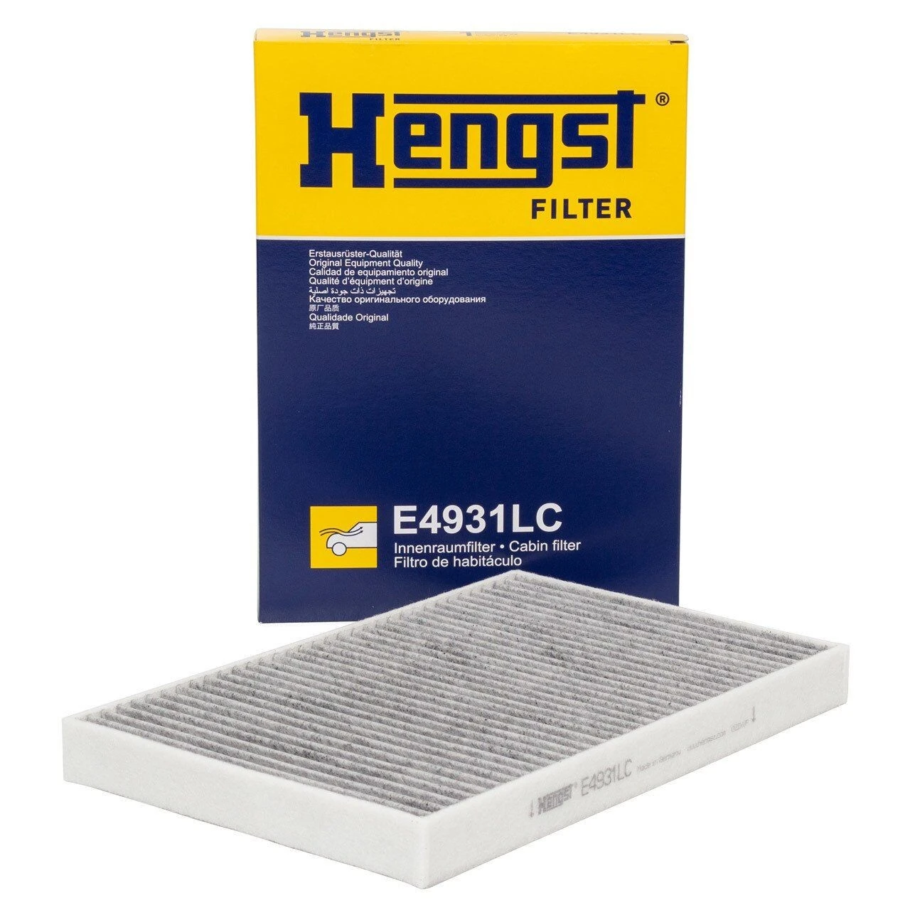 HENGST E4931LC | Audi A4 2016 Model Sonrası Aktif Karbonlu Polen Filtresi