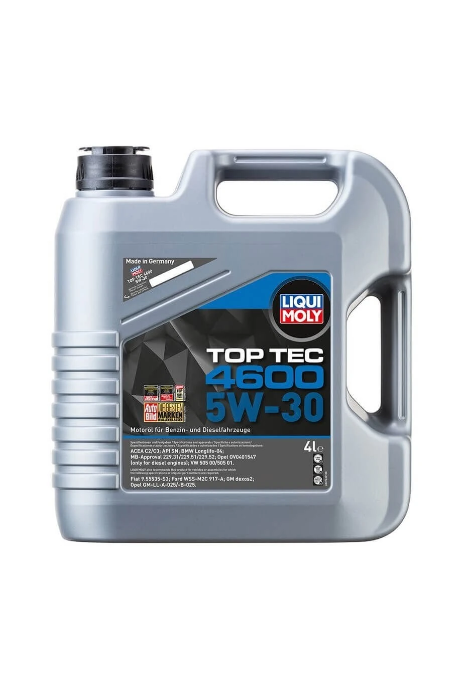 Liqui Moly 5W30 Motor Yağı Tam Sentetik Top Tec 4600 4 Lt (3763)