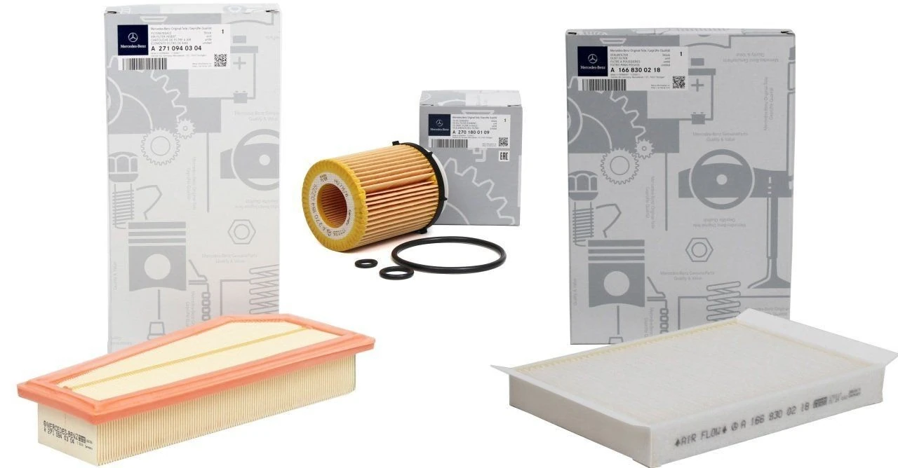 Mercedes W205 Kasa C180 Coupe Periyodik Bakım Filtre Seti Orijinal