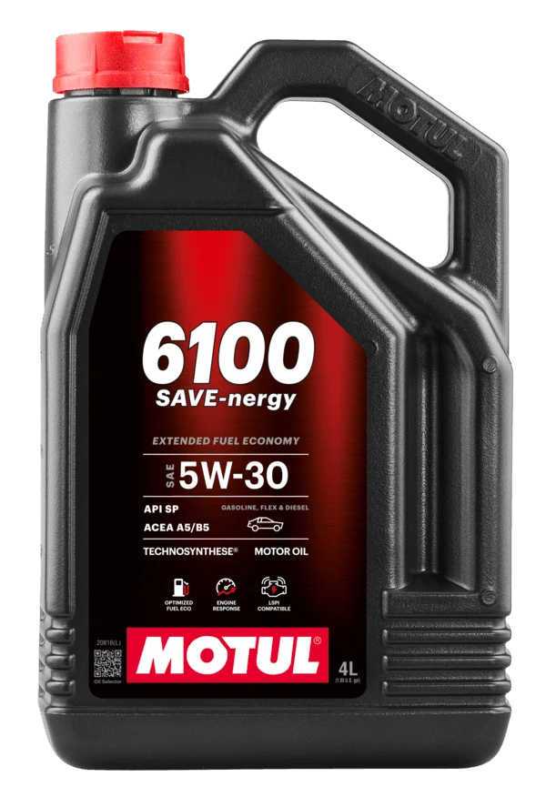 Motul 6100 Save-Nergy 5W-30 4 Lt Motor Yağı MOTUL STİCKER HEDİYELİ