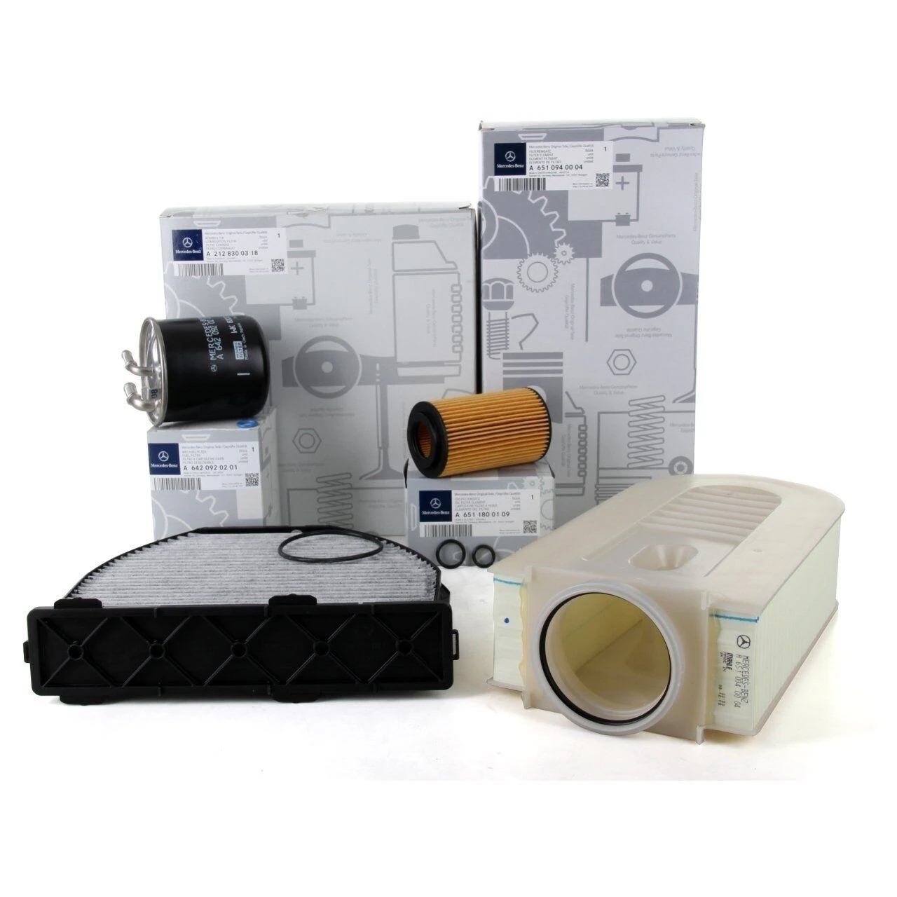 Mercedes Benz E Serisi W212 E250 CDI Periyodik Bakım Filtre Seti Orijinal