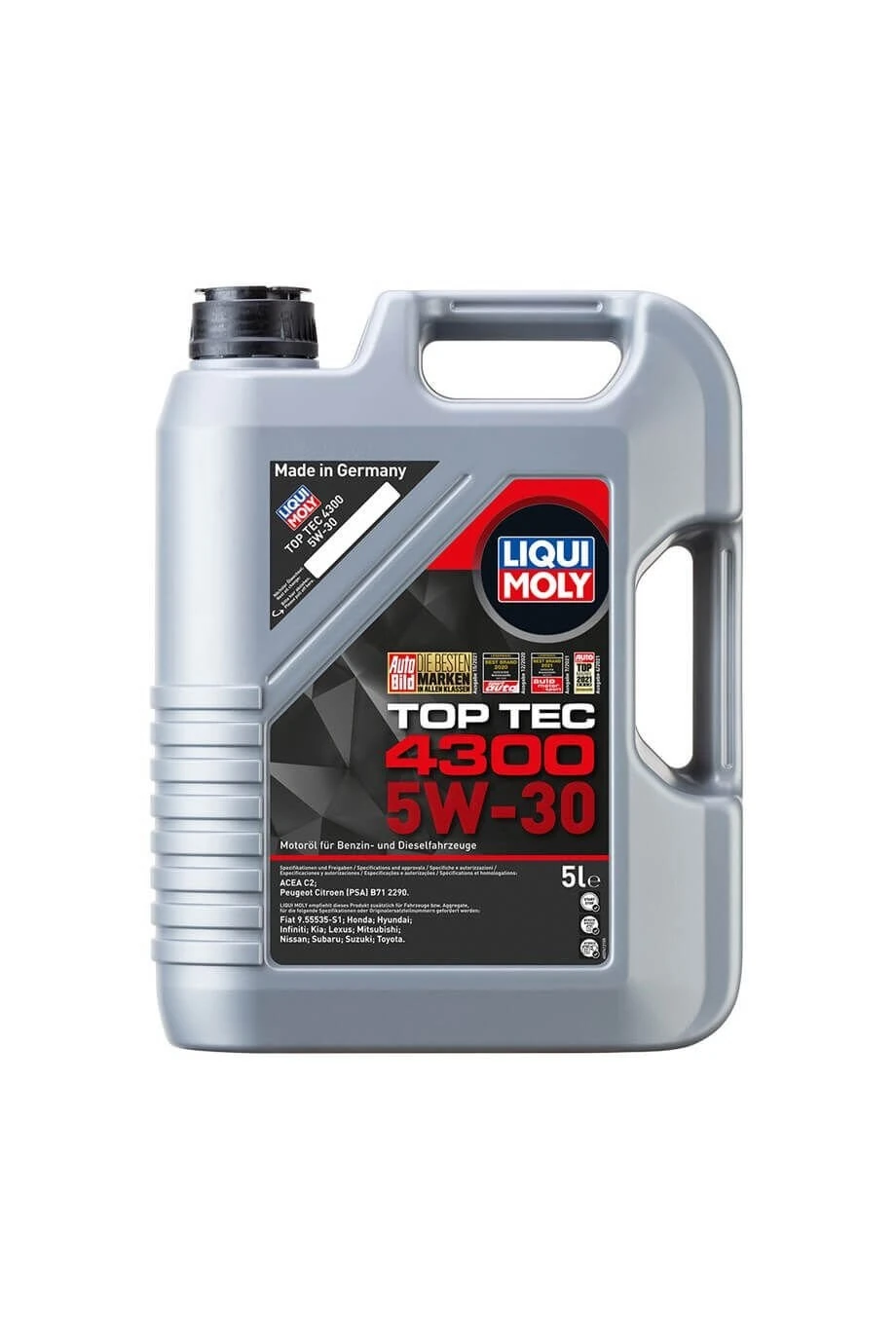 Liqui Moly 5W30 Motor Yağı Tam Sentetik Top Tec 4300 5 Lt (2324)