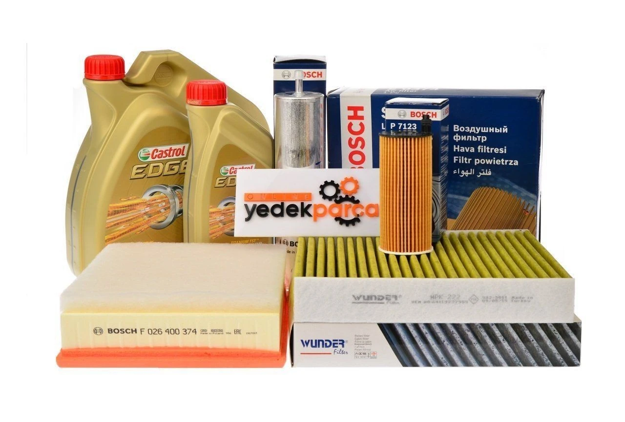 Bmw F30 Kasa 318d Periyodik Bakım Seti Castrol Yağ 5-Litre 5W30 LL