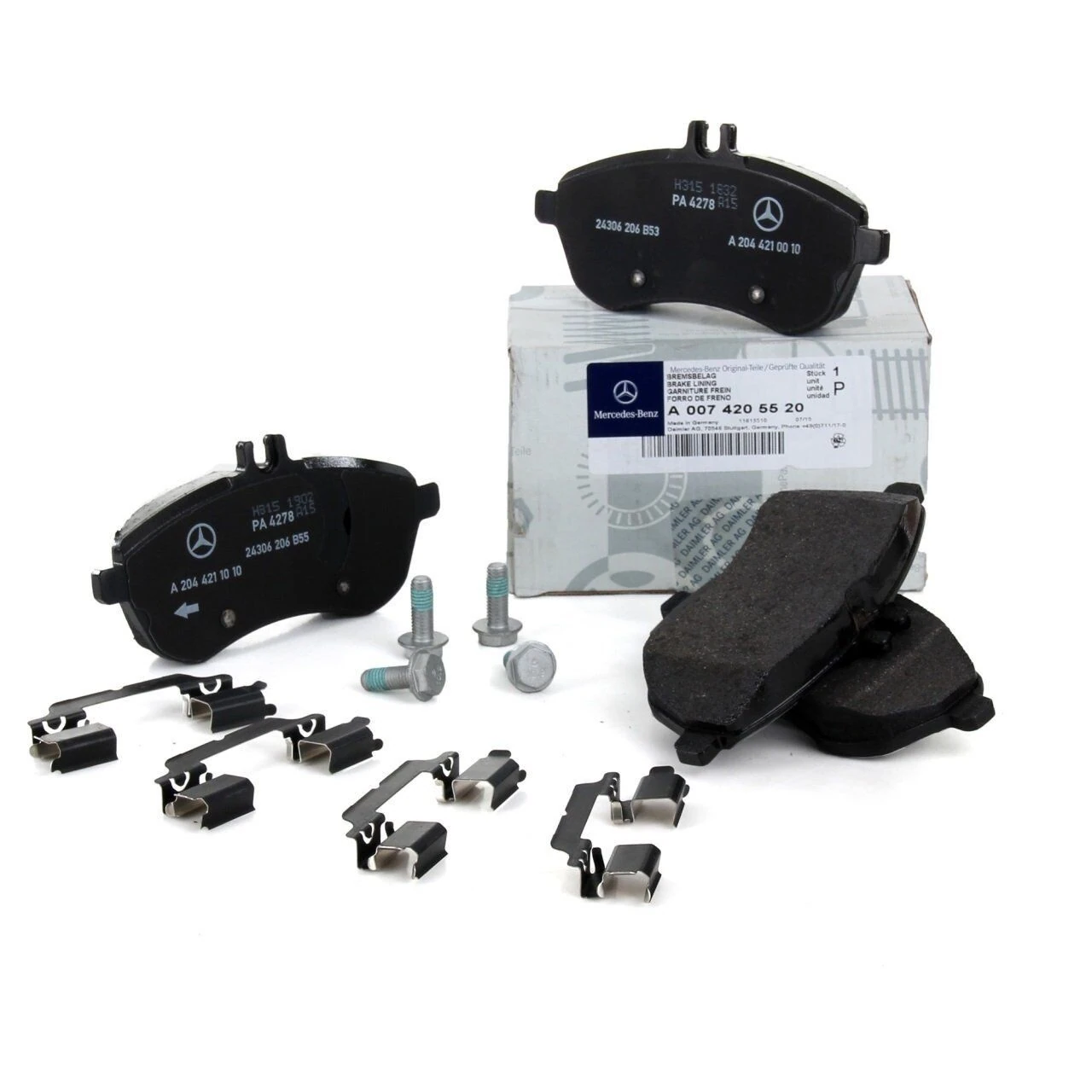 Mercedes W204 Kasa C180 Kompressor Ön Fren Balata Takımı Orijinal