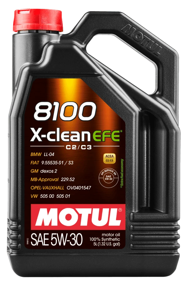 Motul 8100 X-Clean Efe 5W-30 5 Lt Motor Yağı MOTUL STİCKER HEDİYELİ