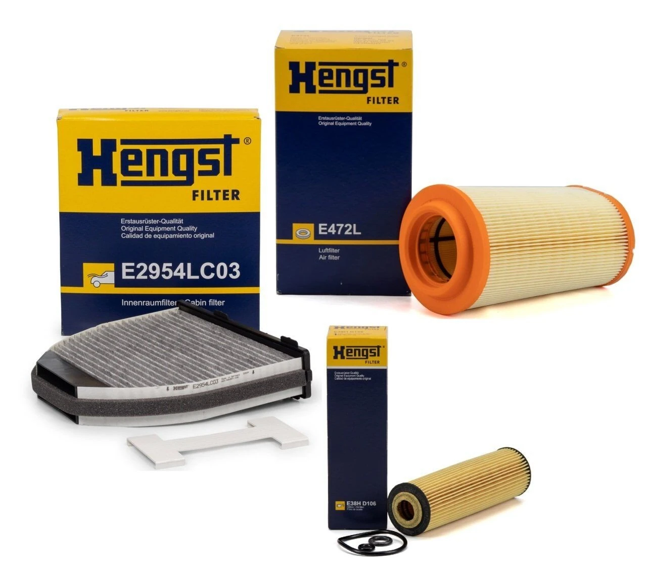 Mercedes W204 Kasa C200 271 Motor Periyodik Bakım Seti Hengst Marka