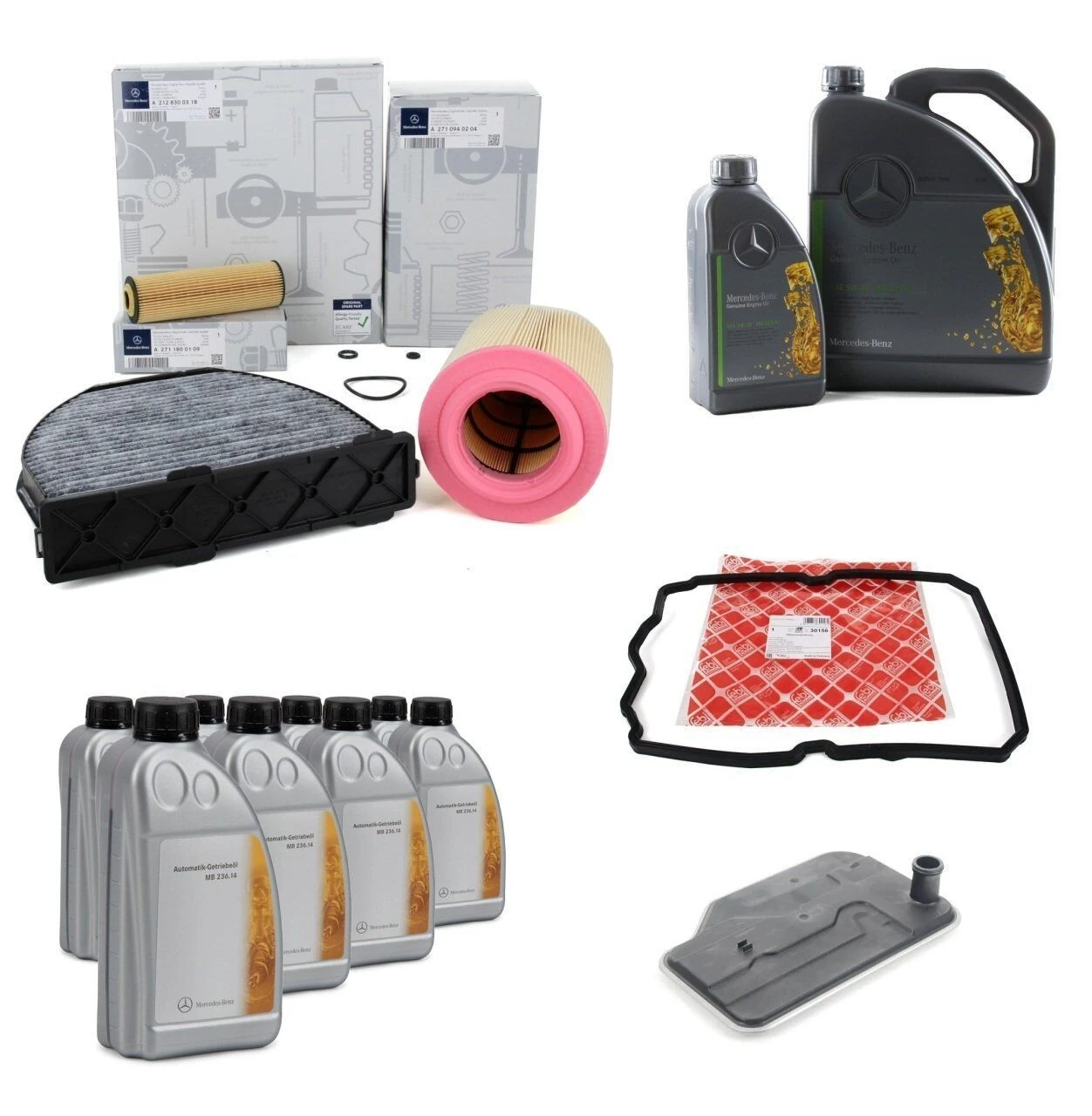 MERCEDES-BENZ B2KİT | W204 Kasa C200 B2 Servis Bakım Kiti