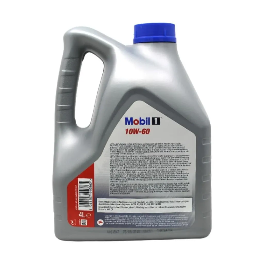 Mobil 1 10W-60 Motosport Formula 4 Lt Tam Sentetik Motor Yağı