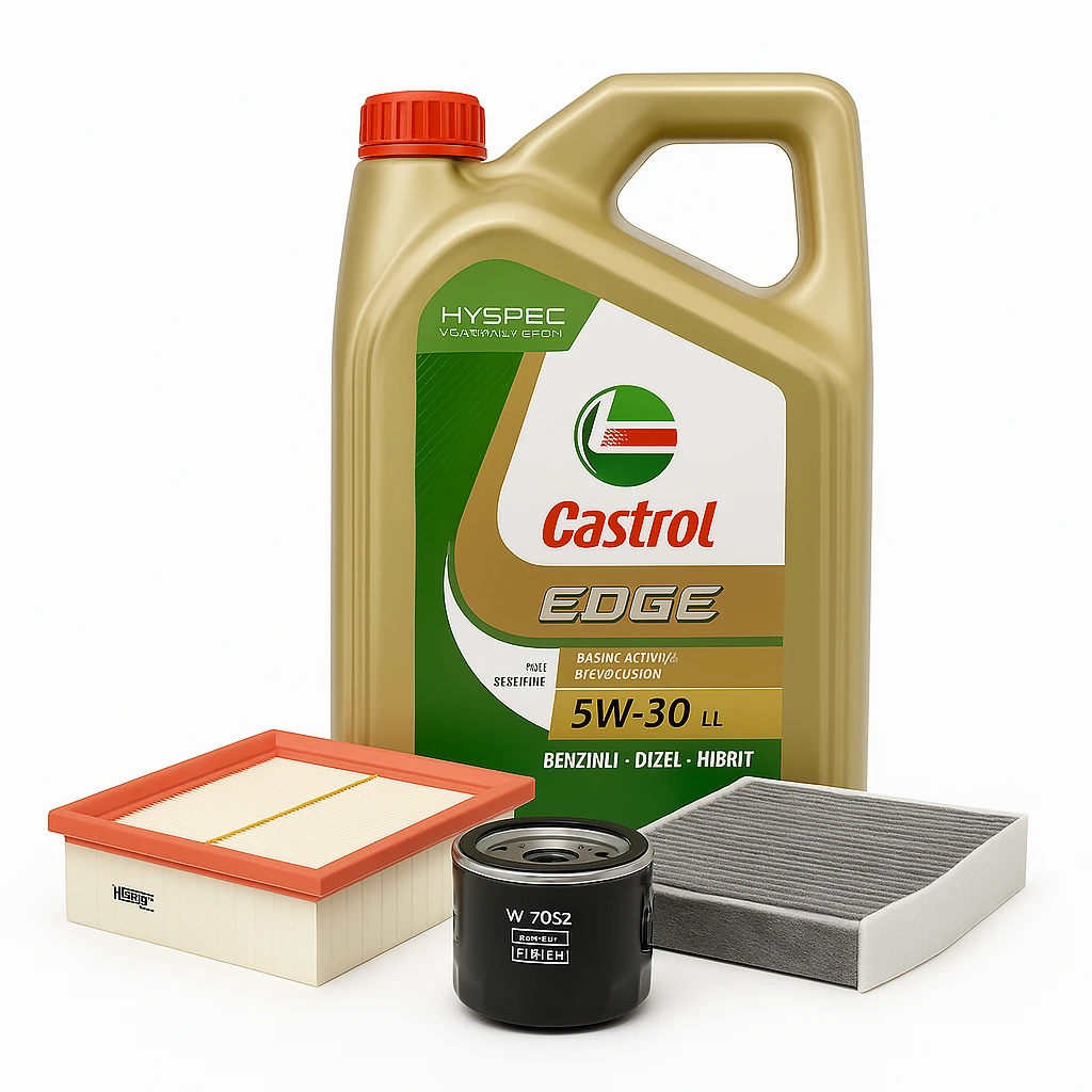 Mercedes W176 Kasa A180 Cdi / d Periyodik Bakım Filtre Seti Castrol Yağ