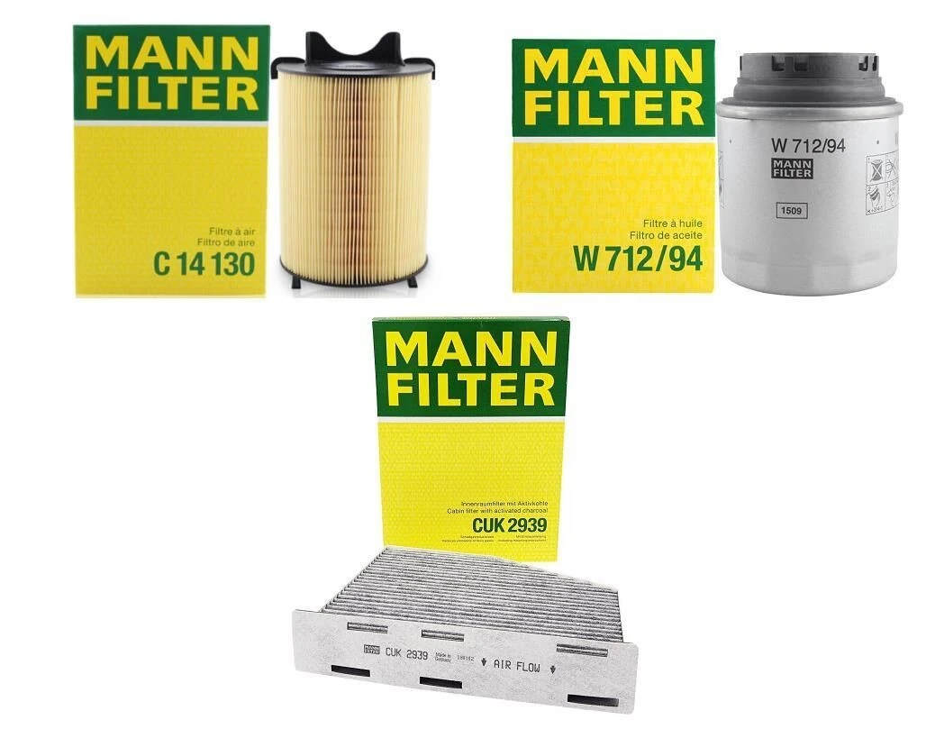 Skoda SuperB 1.4 TSI (CAX) Filtre Seti (Yakıt Hariç) Mann Marka