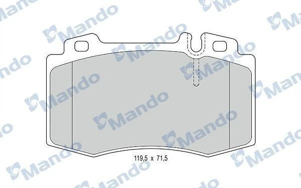 MANDO MBF015668 | Fren Balata Ön 01-07 C-Seri (W203) E-Seri (W211)