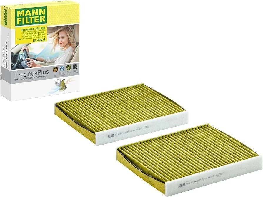 MANN FP2533-2 | Bmw 5 Seri F10 Kasa Karbonlu Klima Polen Filtresi Çiftli