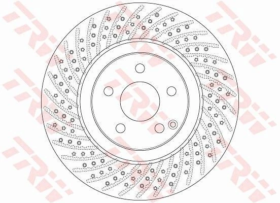 TRW DF6433S | Fren Diski Ön Hava Kanallı (Mercedes E Serisi (W211) 02-08 / Sl (R230) 01-12)