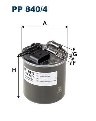 FILTRON PP840-4 | Mazot Filtresi 13-A-Seri (W176) B-Seri (W242-W246) 06-Sprinter-Vito
