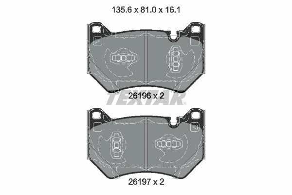 TEXTAR 2619601 | Fren Balatası VW Q5 2017-Ön