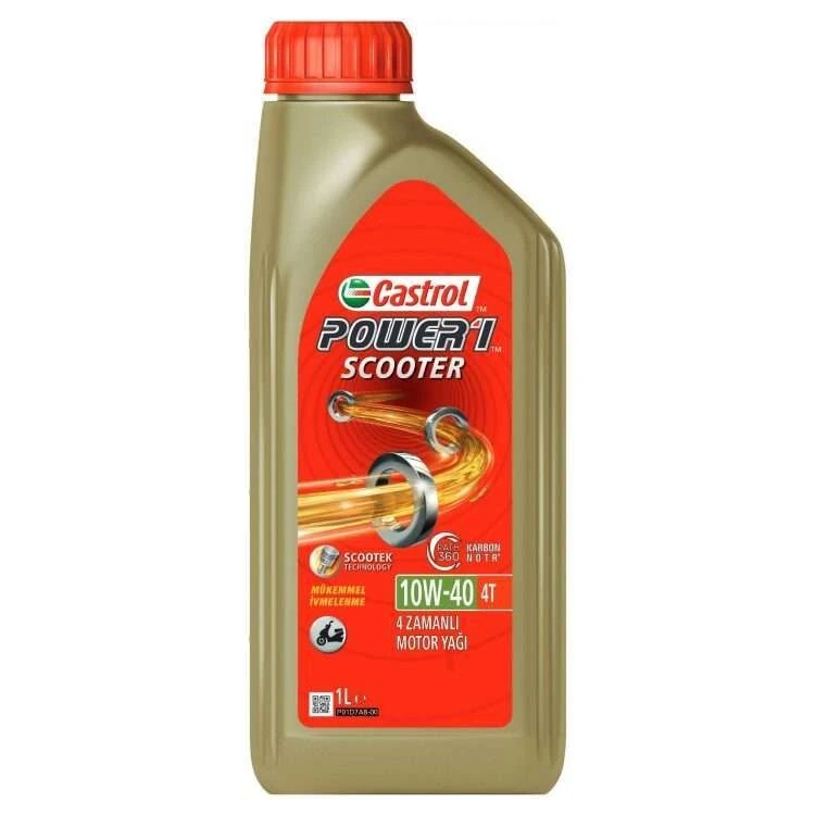Castrol Power1 Scooter 4T 10W-40 Motosiklet Motor Yağı 1 Lt