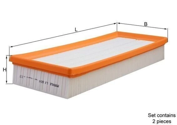 MAHLE LX804-S | Hava Filtresi (Çift) W203 00-07 S203 01-07 Cl203 02-08 W204 07-14 C209 02-09 C219 04-10 W211 03-08 W212 09-13 W220 98-05 W221 05-13 W251 07-14