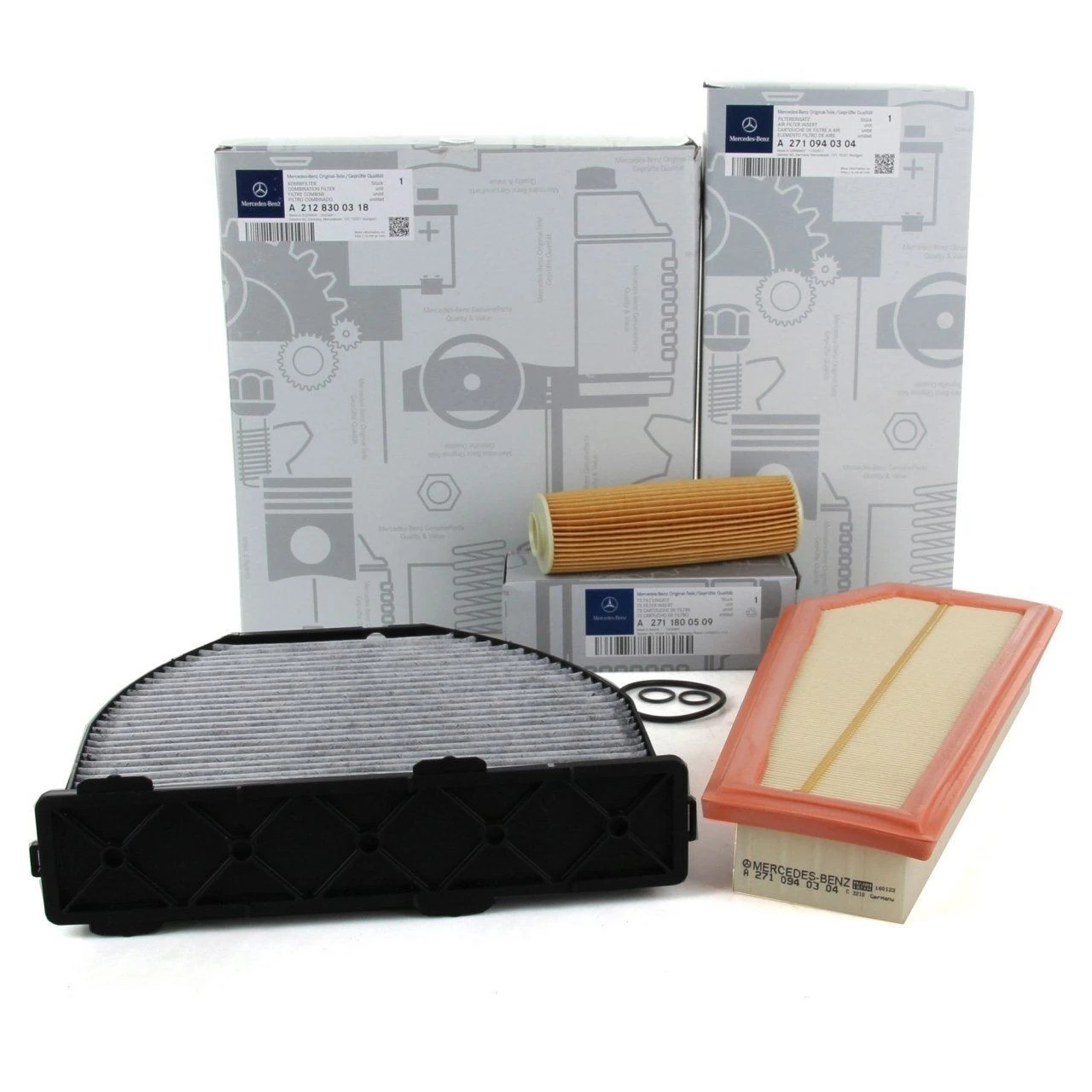 Mercedes W204 Kasa C180 Periyodik Bakım Filtre Seti Orijinal