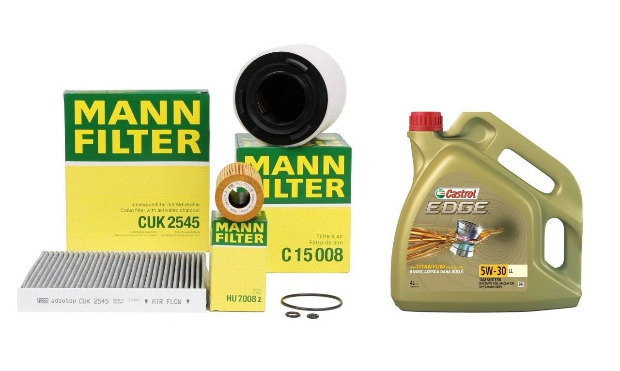 Seat İbiza 1.6 TDI Periyodik Bakım Seti Mann Castrol Motor Yağlı