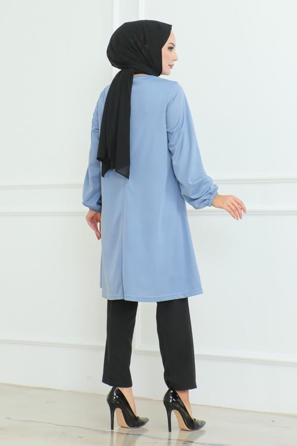 Oversize Tunik - Bebe Mavisi