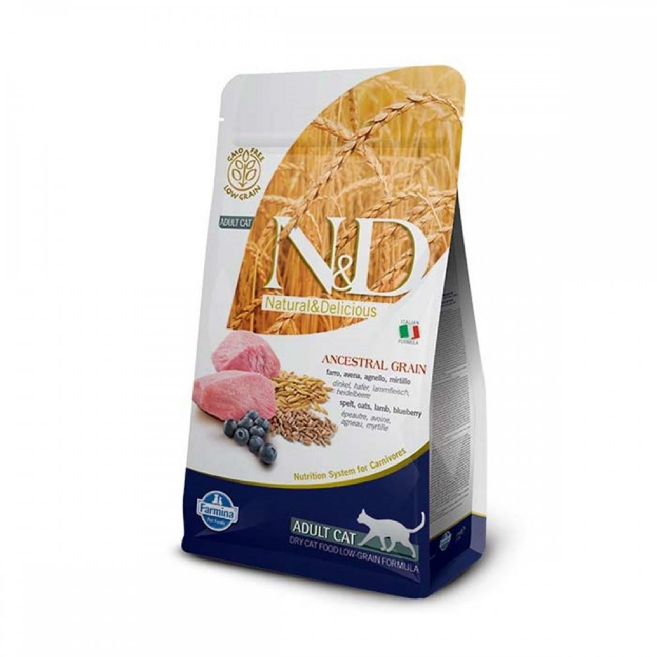 N&D CAT ADULT DÜŞÜK TAHILLI KUZU ETLİ 1,5 KG