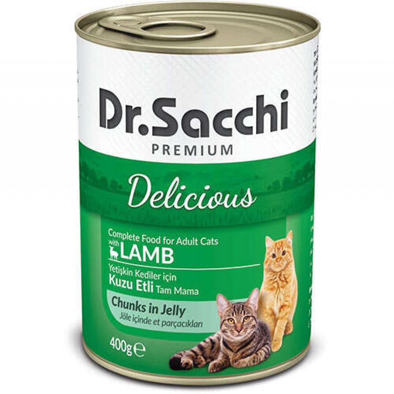 DR.SACCHI KEDİ KUZU ETLİ YETİŞKİN YAŞ MAMA