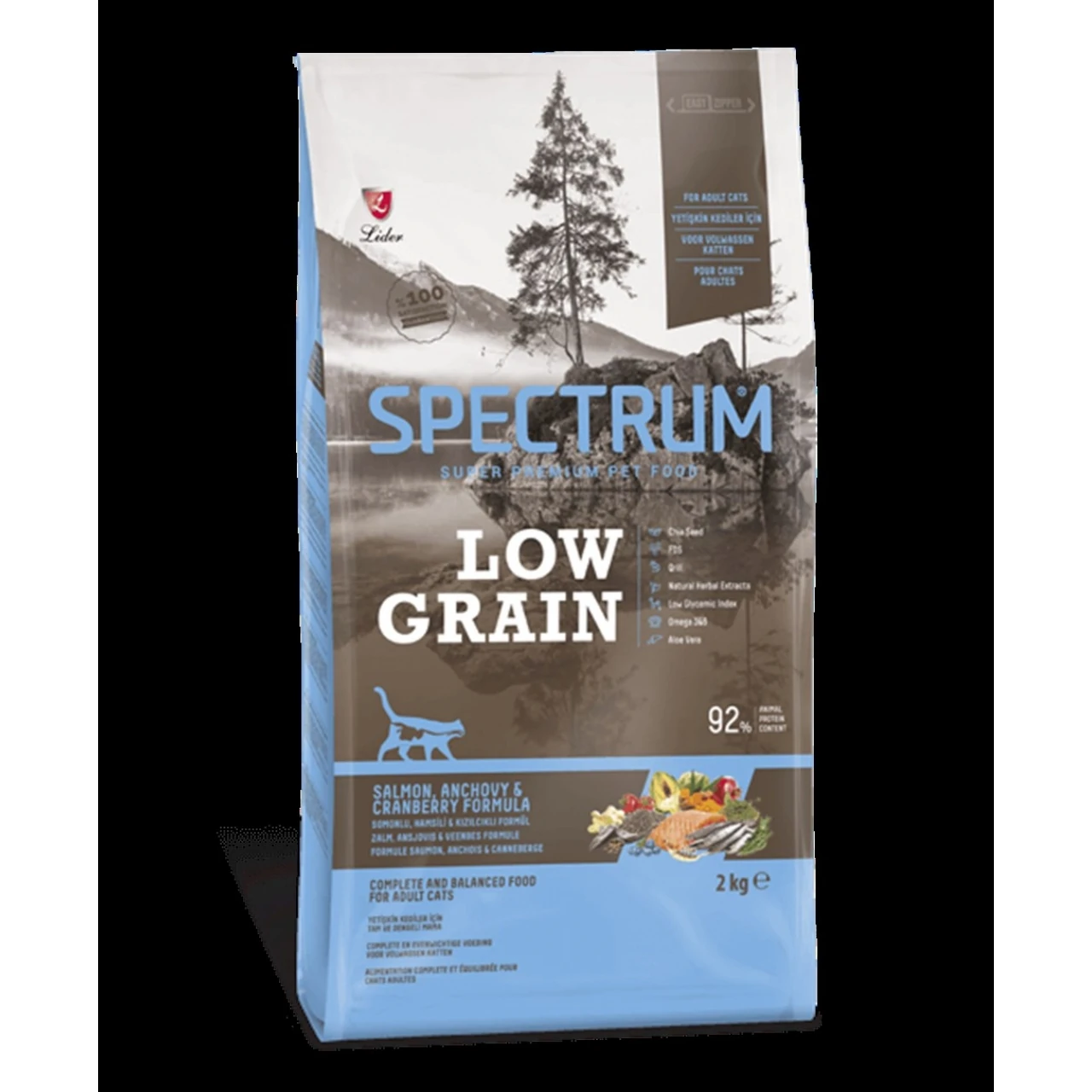 SPECTRUM CAT FUSSY34 ADULT SALMON&RİCE KEDİ MAMASI 2 KG