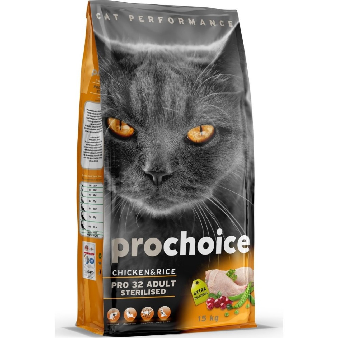 PROCHOİCE CAT STERİLİSED CHİCKEN 15 KG