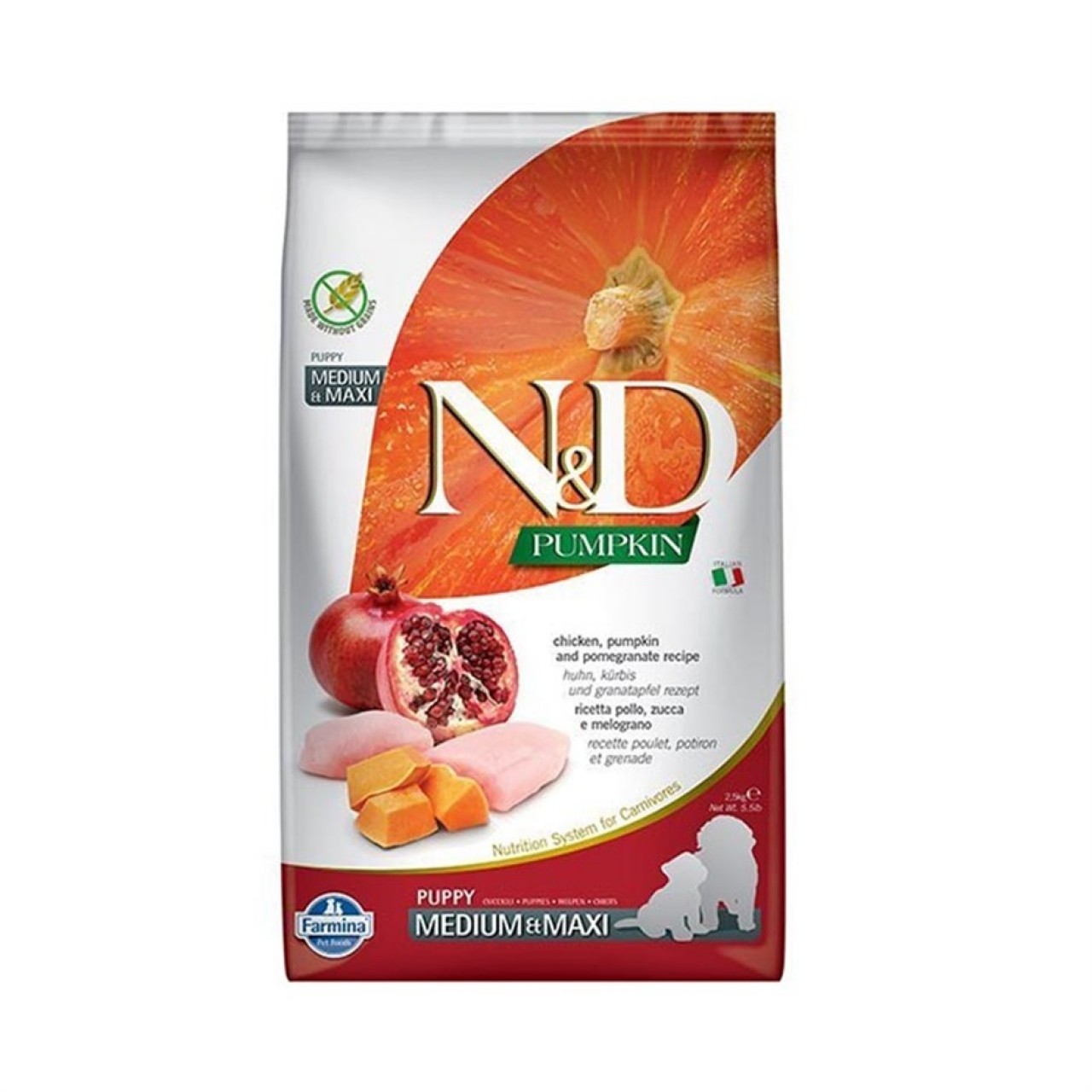 N&D PUMPKIN TAVUK-NAR PUPPY MED. MAX 2,5 KG