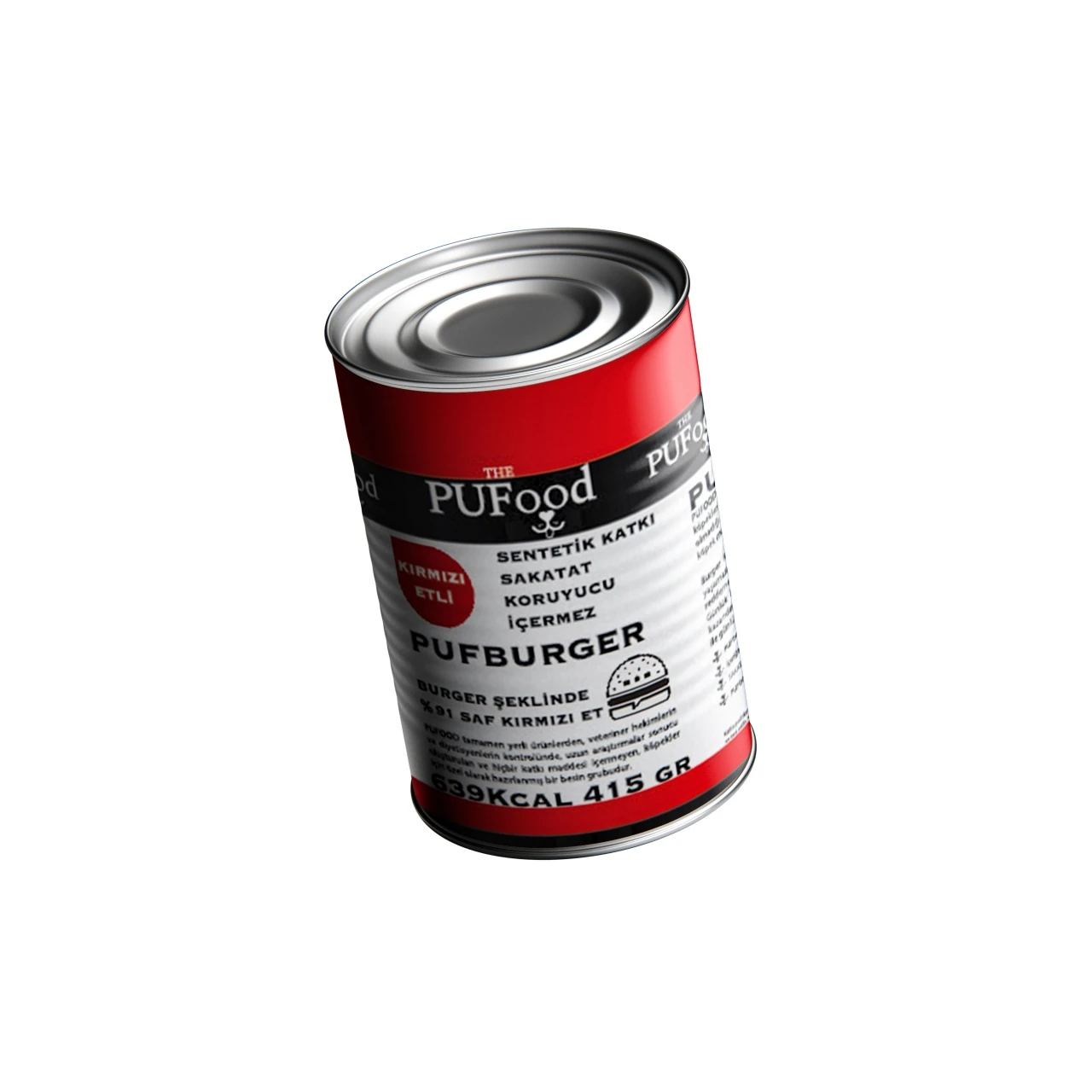 PUFBURGER KIRMIZI ETLİ PUFFOOD 415 GR