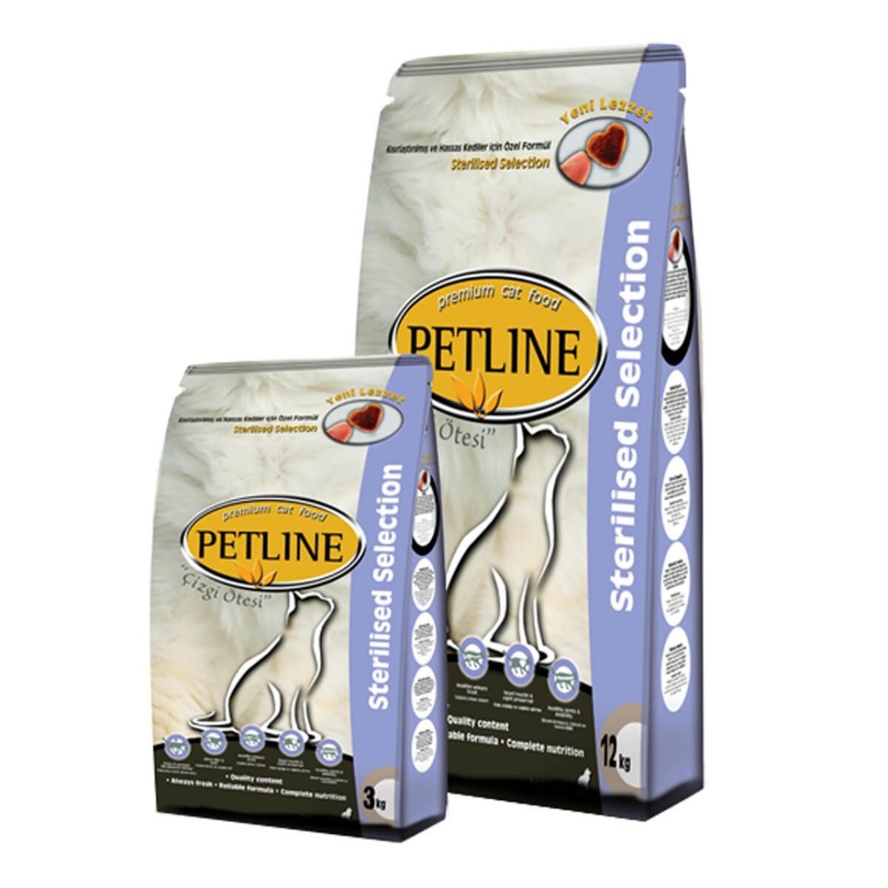 PETLİNE CAT STERİLİSED TAVUKLU MAMA 15 KG
