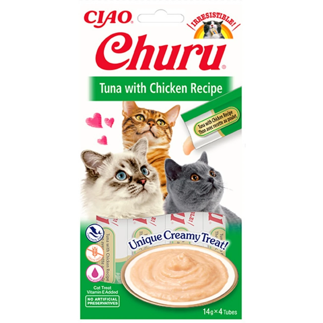 CIAO CHURU CREAM TON BALIKLI VE TAVUKLU 4X14