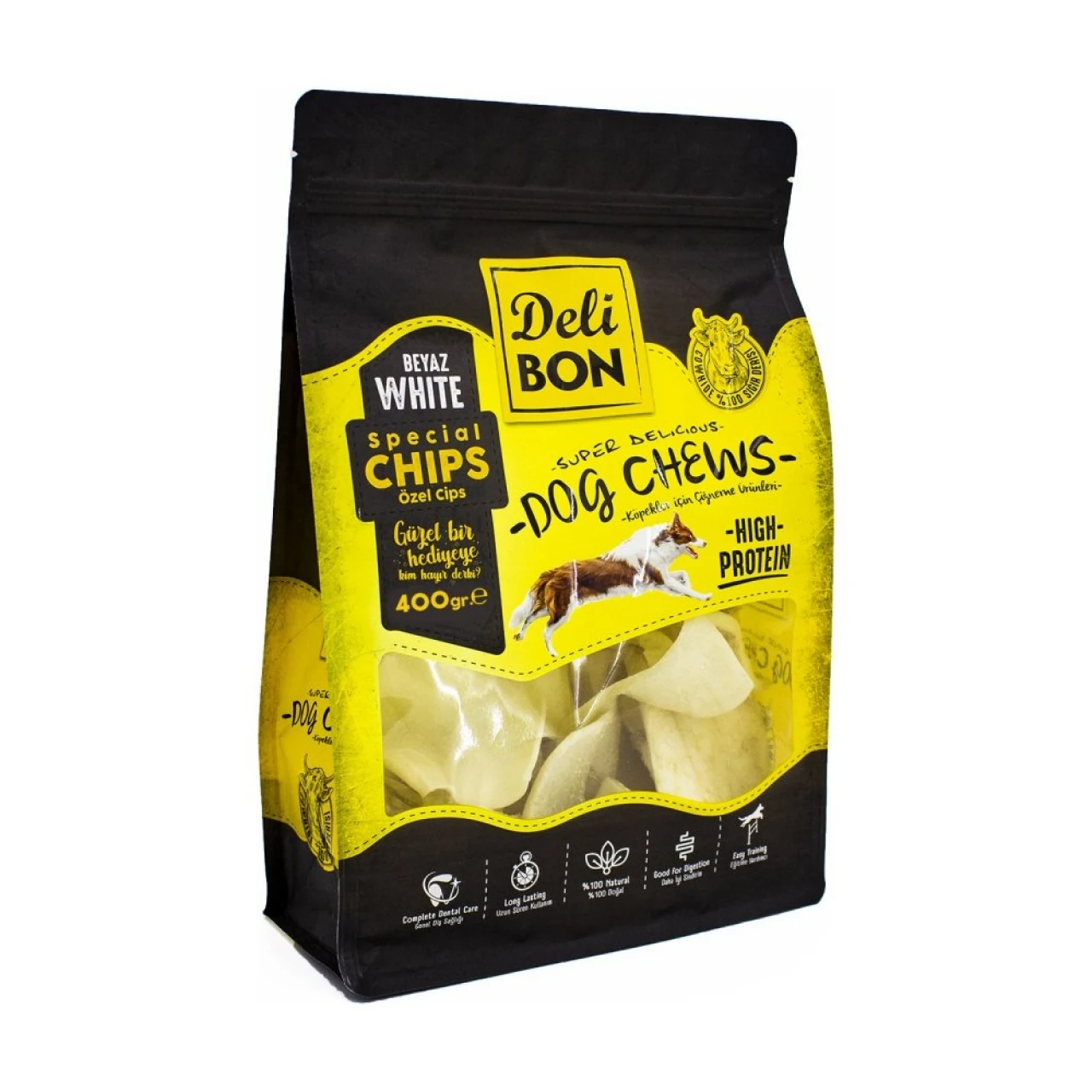 DELİBON DERİ CİPS 400 GR. BEYAZ