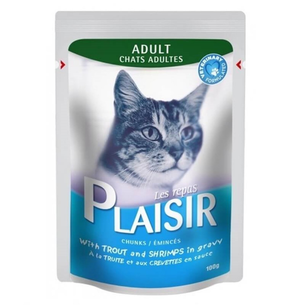 PLAISIR CAT ADULT WİTH TROUT 100 G