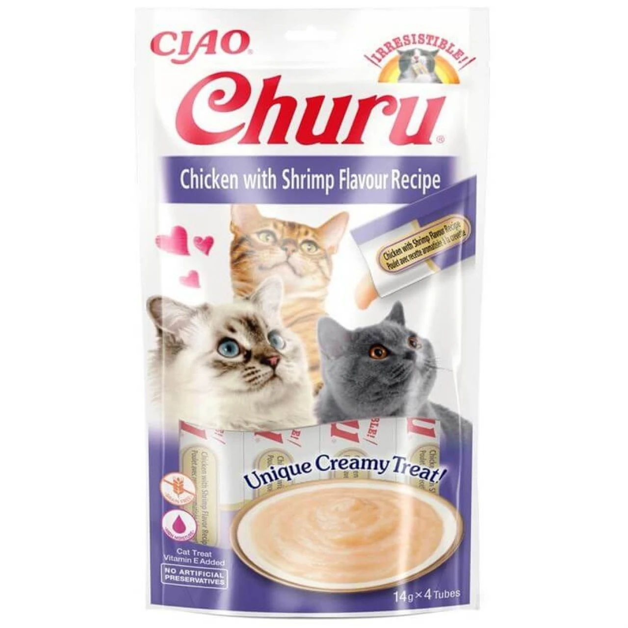 CIAO CHURU CREAM TAVUKLU VE KARİDESLİ