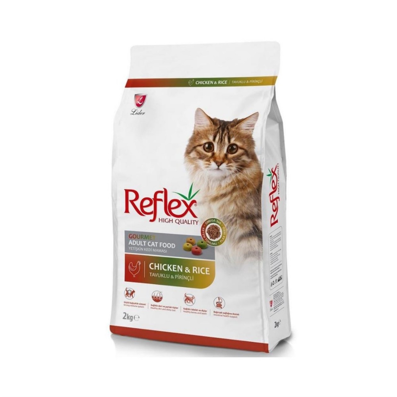 REFLEX ADULT TAVUKLU RENKLİ KEDİ MAMASI 2 KG