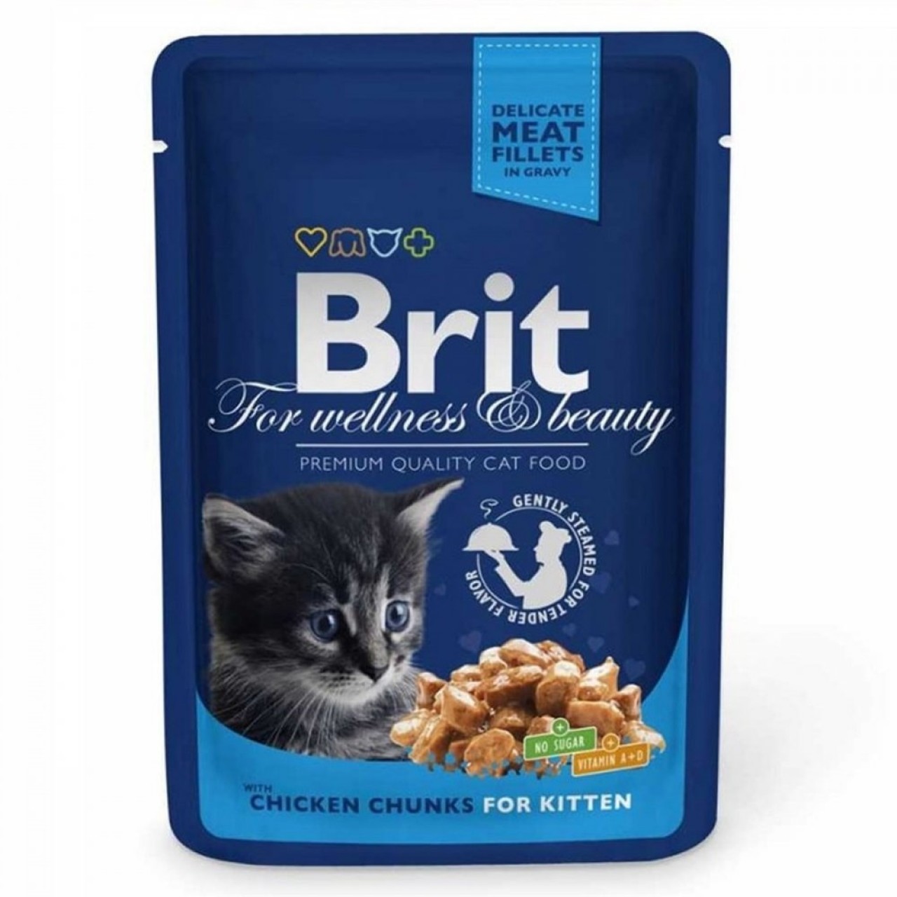 BRİT KİTTEN TAVUKLU YAŞ MAMA 100 G