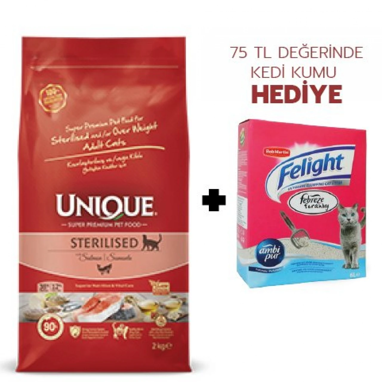 UNIQUE CAT STERILISED BALIKLI 2 KG