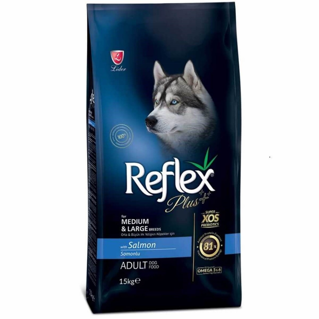 REFLEX PLUS M/L ADULT SALMON KÖPEK MAMASI 3 KG RFX-106