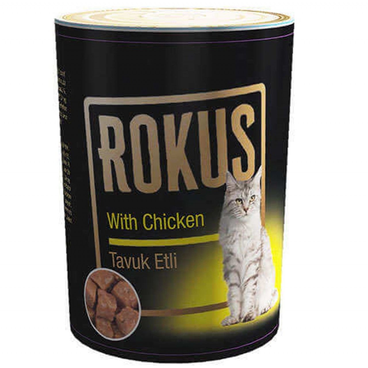 ROKUS TAVUKLU KEDİ KONSERVE MAMA 410 GR