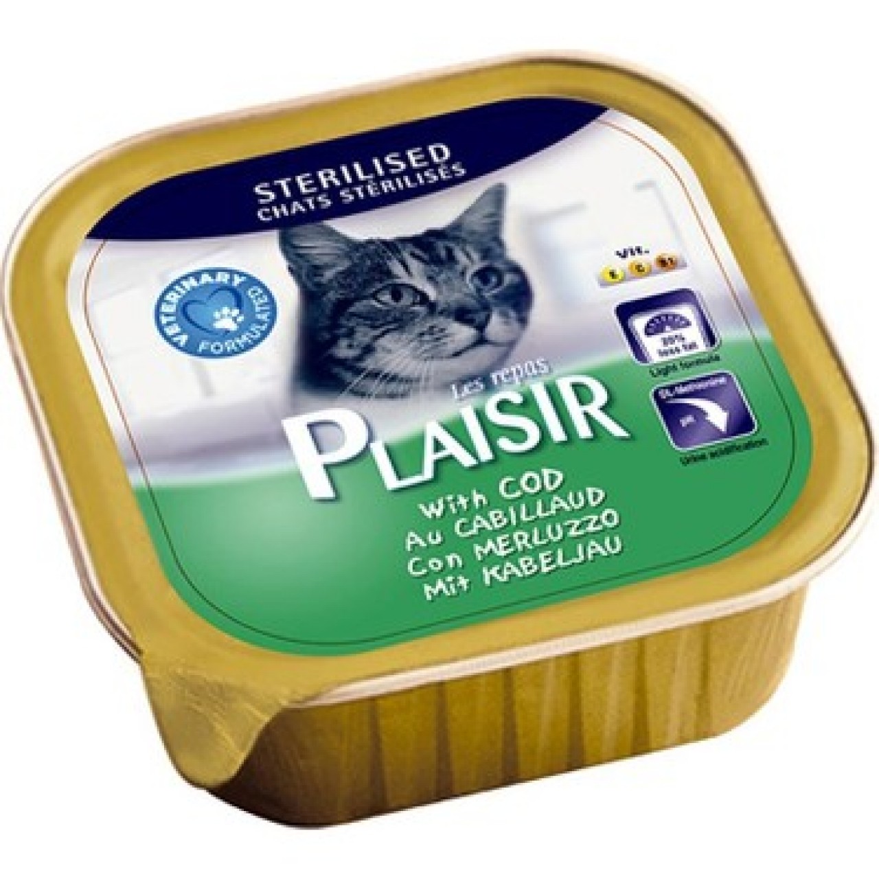 PLAISIR CAT STERILISED MORİNA BALIKLI KEDİ KONSERVE MAMA 100GR