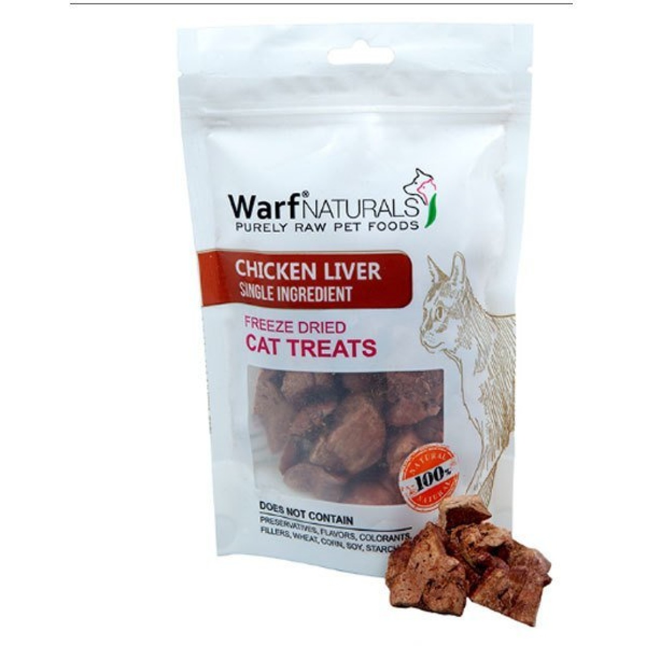 WARFNATURALS KEDİ ÖDÜLLÜ TAVUK CİĞER 40GR