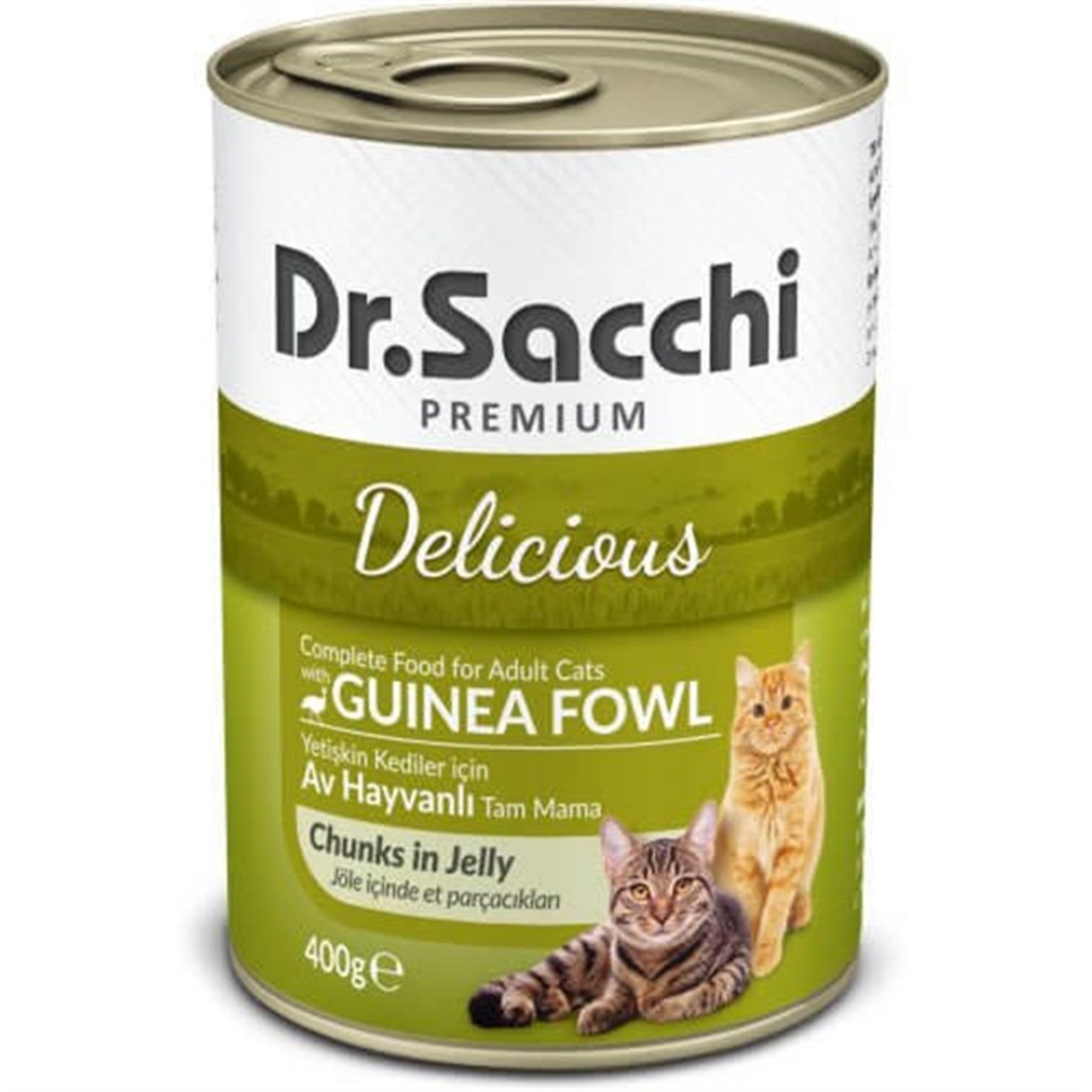 DR.SACCHİ KEDİ KONSERVE AV ETLİ 400 GR