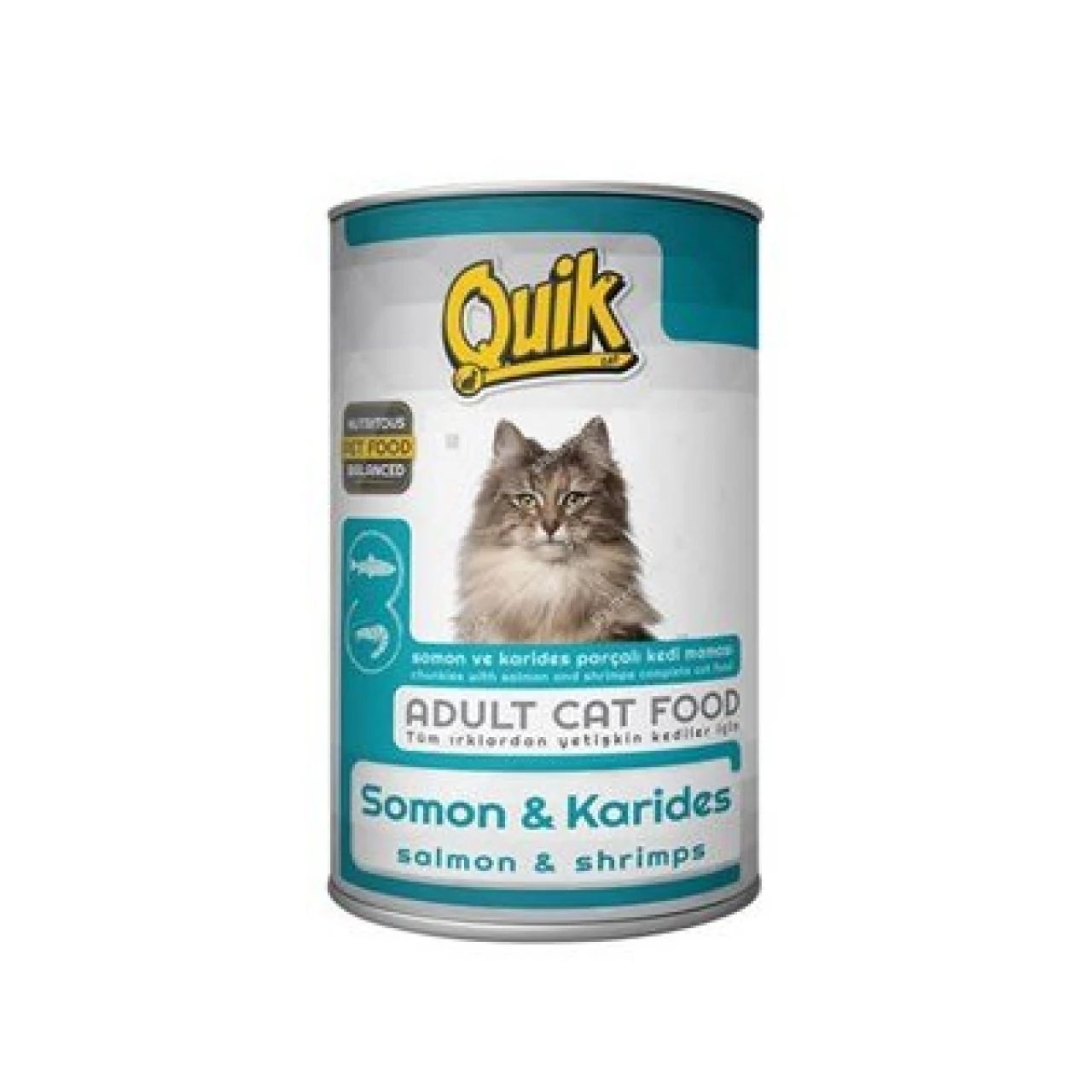 QUİK CAT ADULT SOMON & KARİDES YAŞ MAMA 415 G