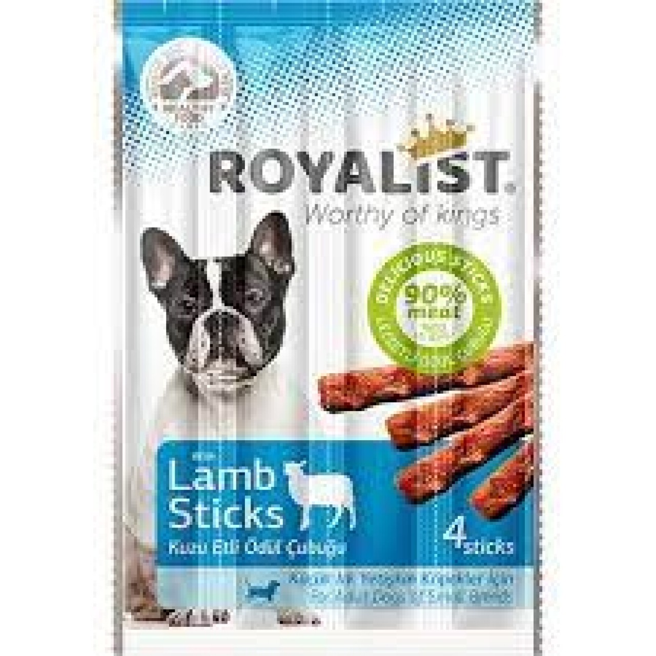 ROYALİST KÜÇÜK IRK YETİŞKİN KÖPEK ÖDÜL ÇUBUĞU KUZU ETLİ 20 GR.
